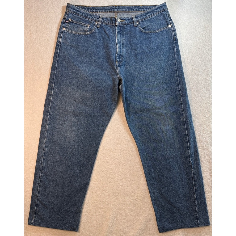 Polo Jeans Co Ralph Lauren Mens 40 Relaxed Fit Denim Blue Hemmed to 25 Inseam